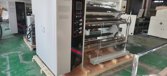 HJ-C1600-III সম্পূর্ণ স্বয়ংক্রিয় স্লিটিং রিউইন্ডার মেশিন তিনটি সার্ভো PET BOPP অ বোনা সহ