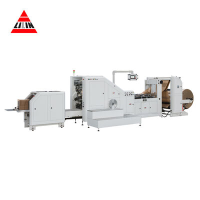 Automatic Paper Shopping Bag Making Machine Featuring Optional Flexo Printing Unit Compatible with PE HDPE LDPE Film Materials
