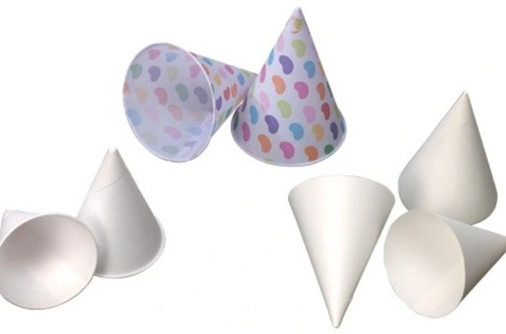 সার্টিফিকেট সহ স্বয়ংক্রিয় 14oz স্ট্রেইট ব্রিম পেপার কোন কাপ মেশিন