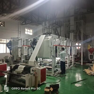 স্ক্রু ব্যাসার্ধ 55mm 2 বা 65mm 2mm ফিল্ম এক্সট্রুডার মেশিন মোট শক্তি 11-21kw এক্সট্রুশন ক্ষমতা প্লাস্টিক ফিল্ম এক্সট্রুশন জন্য 100 থেকে 500 কেজি / ঘন্টা