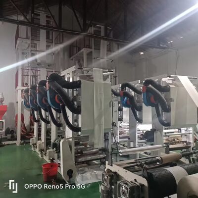 স্ক্রু ব্যাসার্ধ 55mm 2 বা 65mm 2mm ফিল্ম এক্সট্রুডার মেশিন মোট শক্তি 11-21kw এক্সট্রুশন ক্ষমতা প্লাস্টিক ফিল্ম এক্সট্রুশন জন্য 100 থেকে 500 কেজি / ঘন্টা