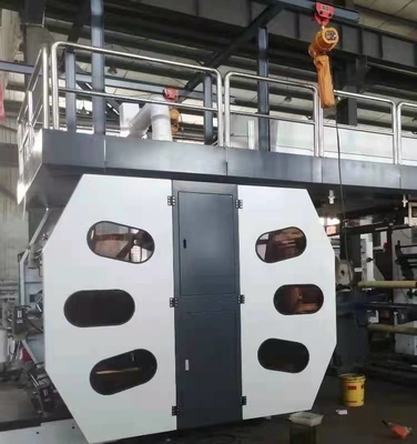 8 কালার প্লাস্টিক ফ্লেক্সো প্রিন্টিং মেশিন 6 কালার সেন্ট্রাল ড্রাম