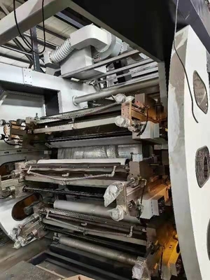 8 কালার প্লাস্টিক ফ্লেক্সো প্রিন্টিং মেশিন 6 কালার সেন্ট্রাল ড্রাম