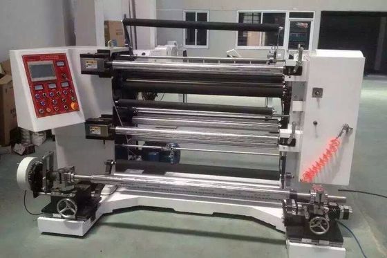 BOPP স্লিটিং রিউইন্ডার মেশিন পিভিসি পিইটি পিই স্তরিত ফিল্ম