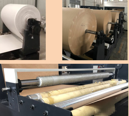 500-1200mm দৈর্ঘ্য এবং 70-150mm 'M' ফোল্ড প্রস্থ #380V প্লাস্টিক পেপার টিউব মেকিং মেশিন সহ ক্রাফ্ট পেপার ব্যাগ তৈরির মেশিন