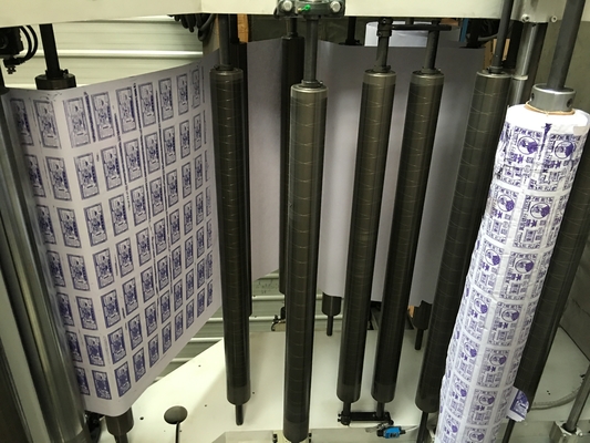 8 কালার প্লাস্টিক ফ্লেক্সো প্রিন্টিং মেশিন 6 কালার সেন্ট্রাল ড্রাম