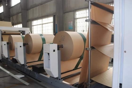 4 কালার বটম পেপার ব্যাগ মেশিন 50HZ, সিমেন্ট পেপার ব্যাগ মেকিং মেশিন