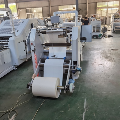 HJ-330L-2L রোল ফিডিং ডাবল লেয়ার স্কয়ার বটম পেপার ব্যাগ মেকিং মেশিন# ডাবল লেয়ার স্কয়ার বটম পেপার ক্যারি ব্যাগ