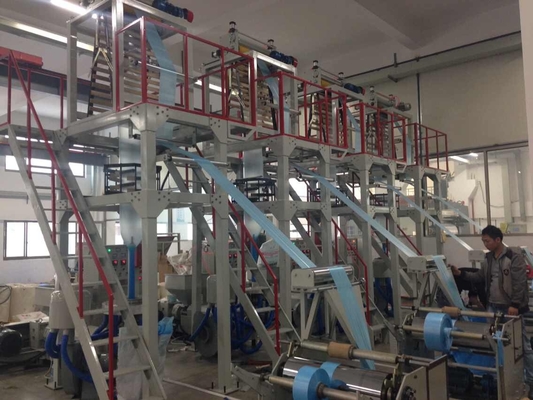 মিনি প্লাস্টিক HDPE Monolayer এক্সট্রুডার মেশিন একক স্ক্রু