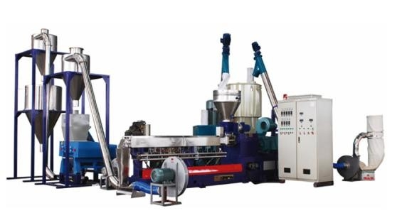 বর্জ্য প্লাস্টিক ফিল্ম এক্সট্রুডার মেশিন HDPE LDPE পিপি জাম্বো বোনা ব্যাগ PET ফিল্ম