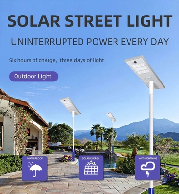 400 ওয়াট আউটডোর সোলার LED লাইট 6V, CE LED সোলার স্ট্রিট লাইট