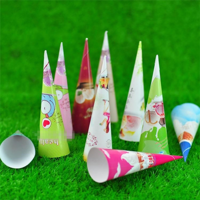আইসক্রিম কাপ পেপার শঙ্কু হাতা মেকিং মেশিন 80pcs / মিনিট সম্পূর্ণ স্বয়ংক্রিয়